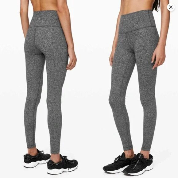 Lululemon Wunder Under High-Rise Tight 31" – Heathered Black (HBLK) - Picture 1 of 8
